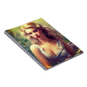 Künstlerische Lady Notizblock (Rechte Seite)