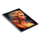 Künstlerische Lady Notizblock (Rechte Seite)