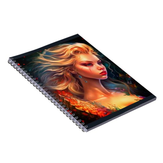 Künstlerische Lady Notizblock (Rechte Seite)