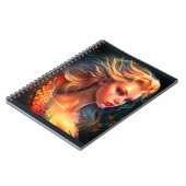 Künstlerische Lady Notizblock (Linke Seite)