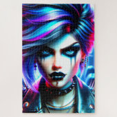 Künstlerische Lady Puzzle (Vertikal)