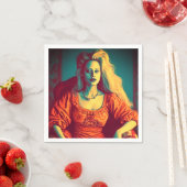 Künstlerische Lady Serviette (Beispiel)