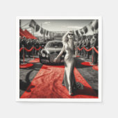 Künstlerische Lady Serviette (Vorderseite)