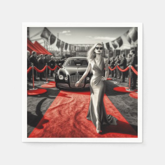 Künstlerische Lady Serviette (Vorderseite)