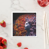 Künstlerische Lady Serviette (Beispiel)