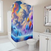 Künstlerische Landschaft Duschvorhang (Beispiel)