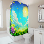 Künstlerische Landschaft Duschvorhang (Beispiel)