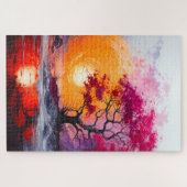 Künstlerische Landschaft Puzzle (Horizontal)