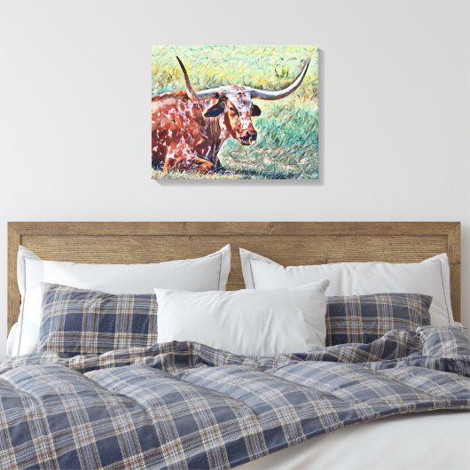 Künstlerische längliche Kuhring Leinwand Printmedi (Insitu (Schlafzimmer))