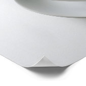 Künstlerische Latte Foam Texture auf heißem Kakao Poster (Ecke)