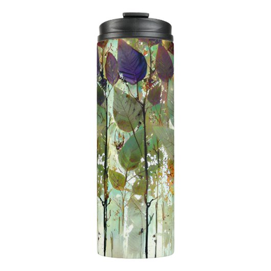 Künstlerische Laubwaldbauweise Thermosbecher (Vorderseite)