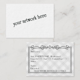 Künstlerische leere ACEO Miniaturkunstkarten mit C Visitenkarte