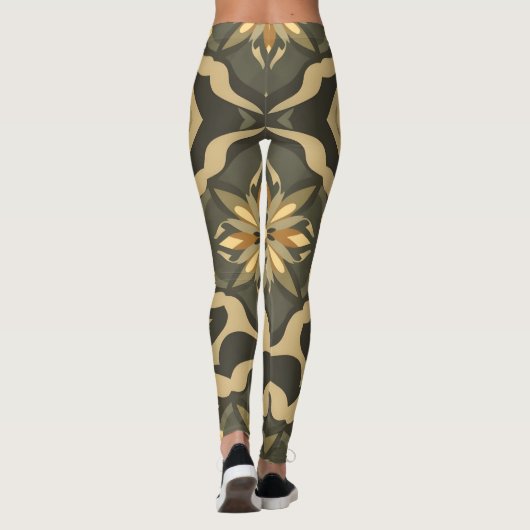 Künstlerische Leggings mit muffigem symmetrischem (Rückseite)