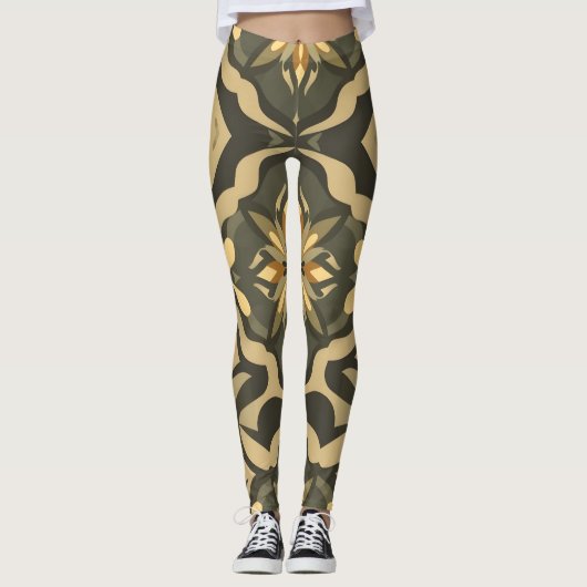 Künstlerische Leggings mit muffigem symmetrischem  (Vorderseite)