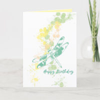 Künstlerische Libelle Happy Birthday Card