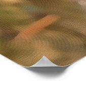 Künstlerische Libellenruhe auf einer Blume Poster (Ecke)
