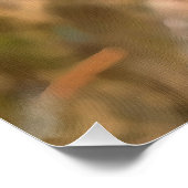 Künstlerische Libellenruhe auf einer Blume Poster (Ecke)