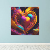 Künstlerische Liebe Leinwanddruck (Insitu (Holzboden))