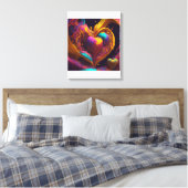 Künstlerische Liebe Leinwanddruck (Insitu (Schlafzimmer))