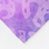 Künstlerische lila Blätter Batik Gott Lieben alle1 Fleecedecke (Ecke)