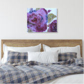 Künstlerische Lila Rose Leinwanddruck (Insitu (Schlafzimmer))