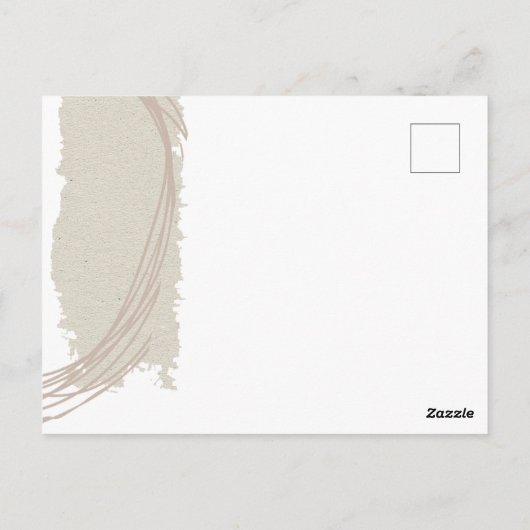 Künstlerische Linien Abstrakt Form Überbrückungsan Postkarte (Rückseite)