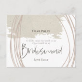 Künstlerische Linien Abstrakt Form Überbrückungsan Postkarte (Vorderseite)