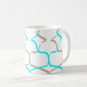 Künstlerische Linien ein Kunstkonzept von Glitch2 Kaffeetasse (VorderseiteRechts)