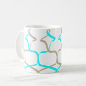 Künstlerische Linien ein Kunstkonzept von Glitch2 Kaffeetasse (Vorderseite Links)