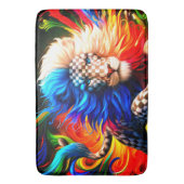Künstlerische Lion Badematte (Vorderseite Vertikal)