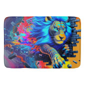 Künstlerische Lion Badematte (Vorderseite)