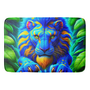 Künstlerische Lion Badematte