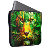 Künstlerische Lion Laptopschutzhülle (Vorne Rechts)