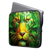 Künstlerische Lion Laptopschutzhülle (Vorderseite Links)