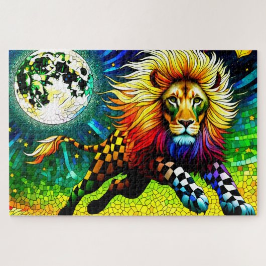 Künstlerische Lion Puzzle (Horizontal)
