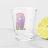 Künstlerische Lion Schnapsglas (Rückseite)