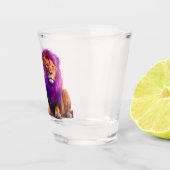 Künstlerische Lion Schnapsglas (Rechts)