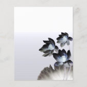 Künstlerische Lotus Blossoms Business Custom Flyer (Vorne)