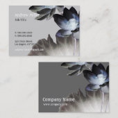 Künstlerische Lotus-Blüten Visitenkarte (Vorne/Hinten)