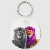 Künstlerische Löwen Schlüsselanhänger (Vorderseite)