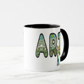 Künstlerische Malerei Tasse (VorderseiteRechts)