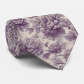 Künstlerische Männer Geschenke Pfingstrosen Krawatte (Gerollt)