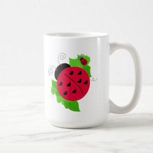 Künstlerische Marienkäfer Kaffeetasse