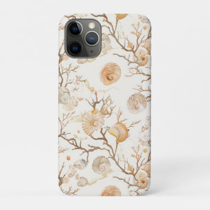 Künstlerische marine Korallenmuschel Terrakotta El Case-Mate iPhone Hülle