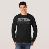Künstlerische Marvel-Schluckles: Illustrator - Wei T-Shirt (Vorne ganz)