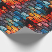 Künstlerische Mauer Geschenkpapier (Ecke)