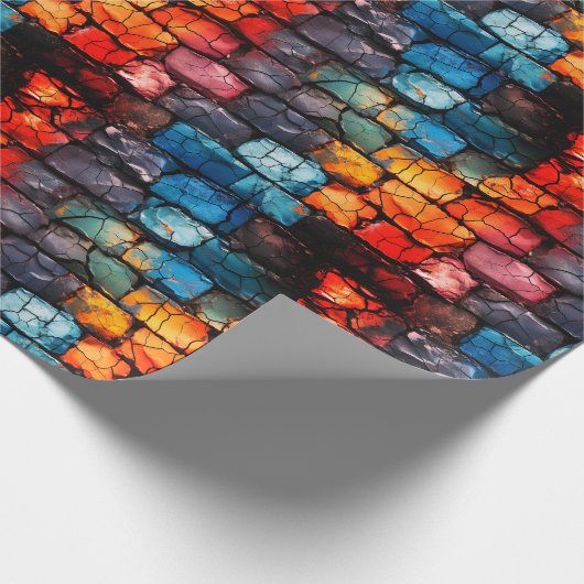 Künstlerische Mauer Geschenkpapier (Ecke)