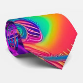Künstlerische Mens Krawatte Funky Abstrakt Pattern (Gerollt)