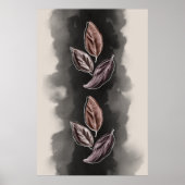 Künstlerische Mitte des Jahrhunderts Moderne botan Poster (Vorne)