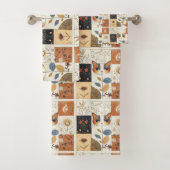 Künstlerische Mitte des Jahrhunderts Moderne Niedl Badhandtuch Set (Insitu)